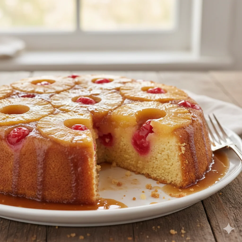 Pineapple upside-down cake