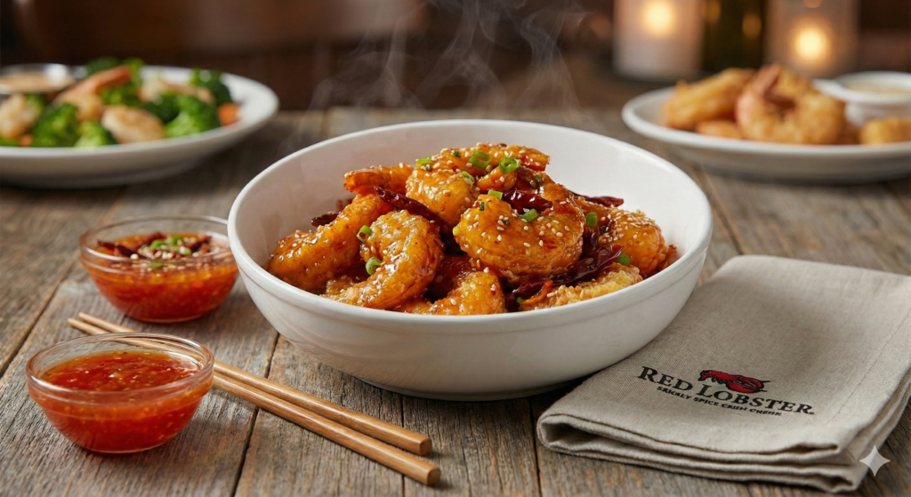 red lobster crispy dragon shrimp